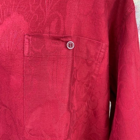 NWOT📌Whipper In Red Long Button Down Collar Shirt - Picture 4 of 16